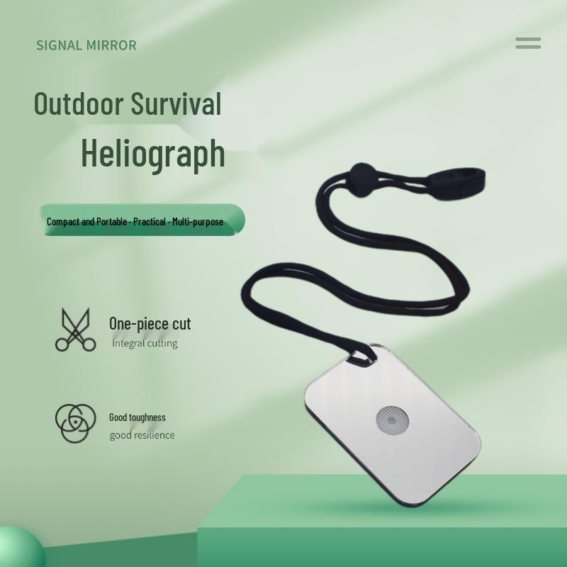Cross-Border Mini Outdoor Signal Mirror for SOS Wilderness Rescue