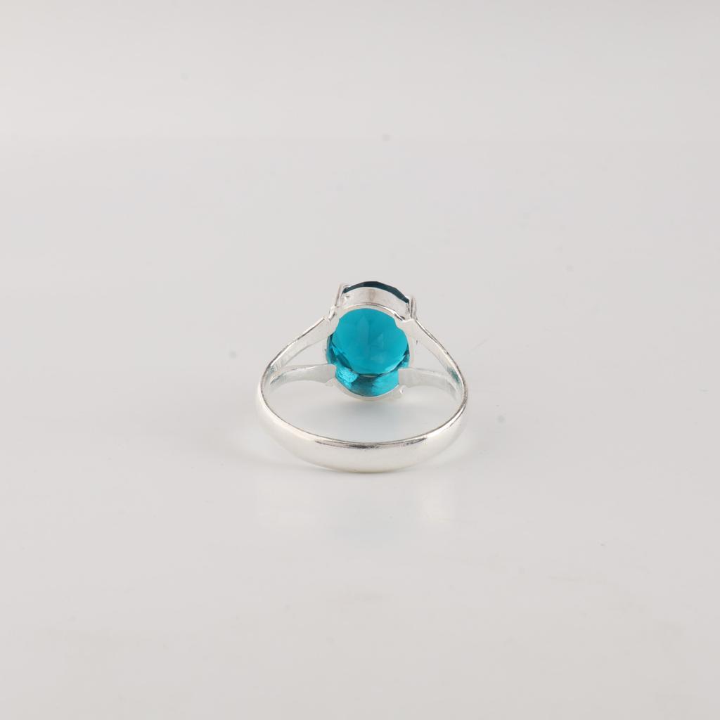 Apatite Gemstone 925 Sterling Silver Handmade Jewelry Wedding Ring For Gift RR-75-15