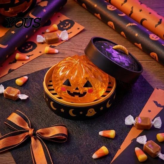 Halloween Ghost Fidget Toy 1/5Pcs Dumpling Squeeze with Steamer, Pumpkin Eyeball Hand Therapy Balls Skull for Relieve Stress, Holiday Party