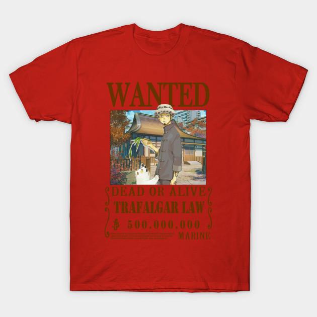 one piece trafalgar law t shirt