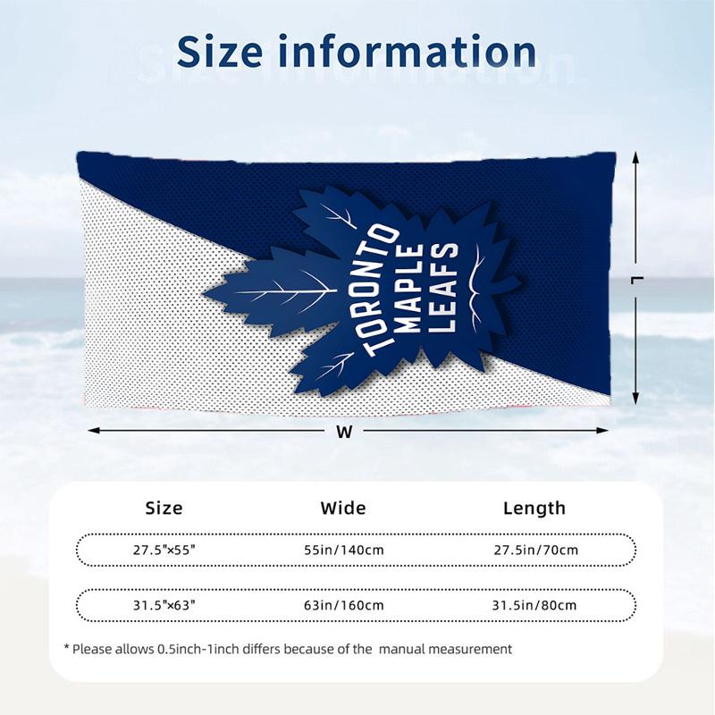 Toronto Maple Leafs (1) Thema Strandtuch Sandabweisend Weich Und Bequem Geeignet Für Den Pool Camping Yoga Und Tauchen Ein Reise