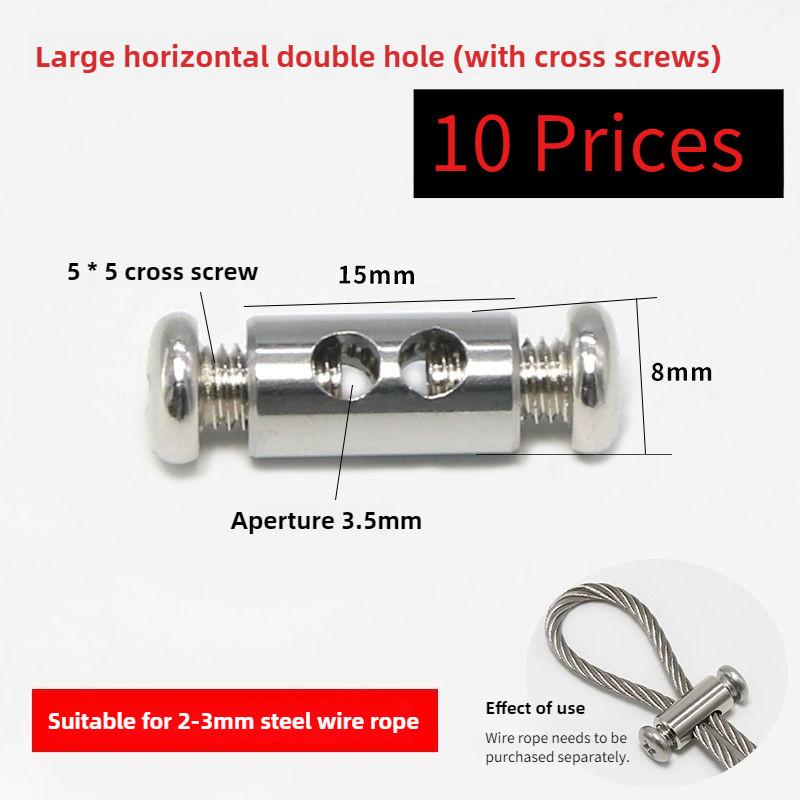 Stainless Steel Self-Locking Chuck Universal Buckle Complete Collection Fixed Buckle Steel Wire Rope Buckle Locking Hub Lock