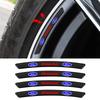 AACD1 4Pcs Aluminum Wheel Hub Rim Badge For Ford Mustang Focus 2 3 4 Spoke Emblem Mondeo Fiesta Auto Exterior Decoration Accessories