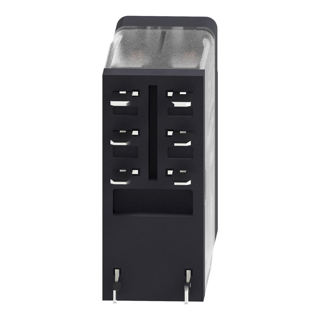 Interface relay with test button 24V DC, 5A, 2 C/O contacts