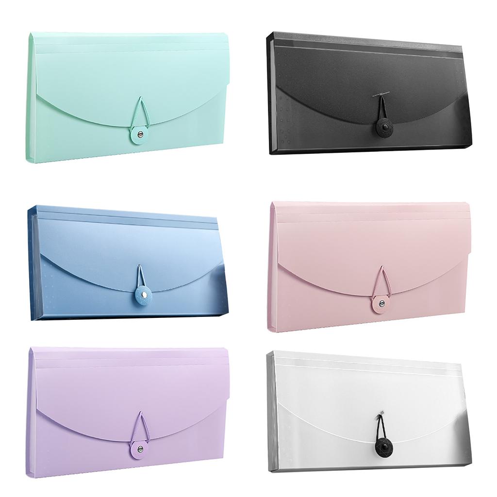 Expanding File Folder 13 Pockets Professional Waterproof Documents File Folder for VAT Invoice Recei