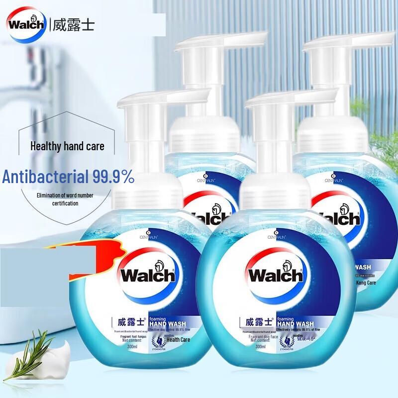 Walch Foaming Antibacterial Hand Wash 300ml (4-Pack)
