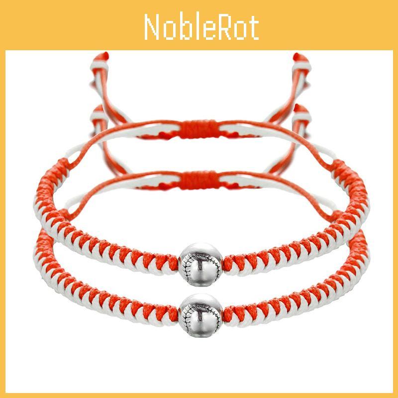 Color Blocking Colorful Woven String Bracelets With Ball Elements For Travel And Casual Wear