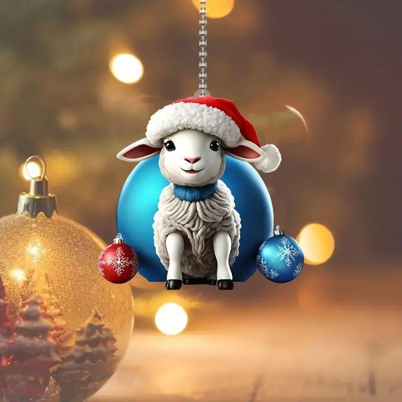 Car Acrylic Delightful Ornament Cute Christmas Tree Decoration For Home Auto And
