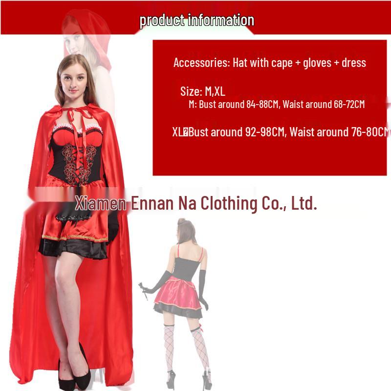 Costum Cosplay de Halloween Scufița Roșie Prințesă pentru Europa și America