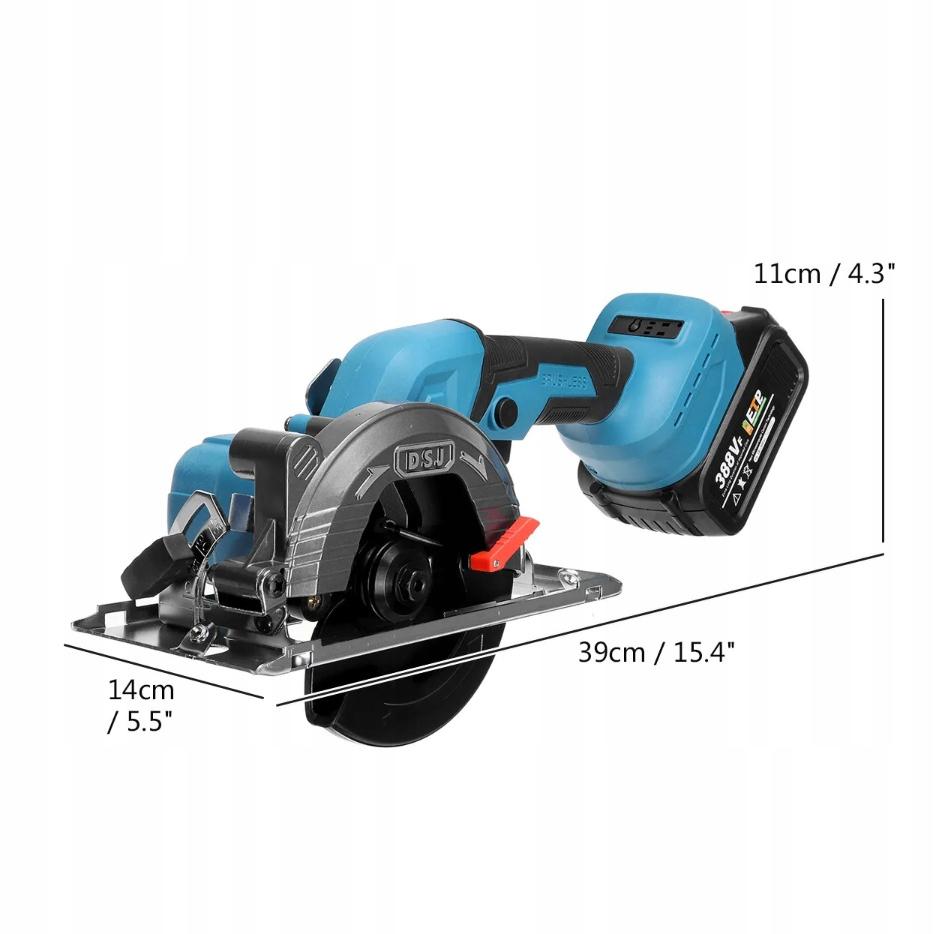Rosfix Akumulatorowa Piła Tarczowa Bark Beetle BB21V – Bezprzewodowa Mobilność | 2 Akumulatory 4Ah | Silnik Bezszczotkowy