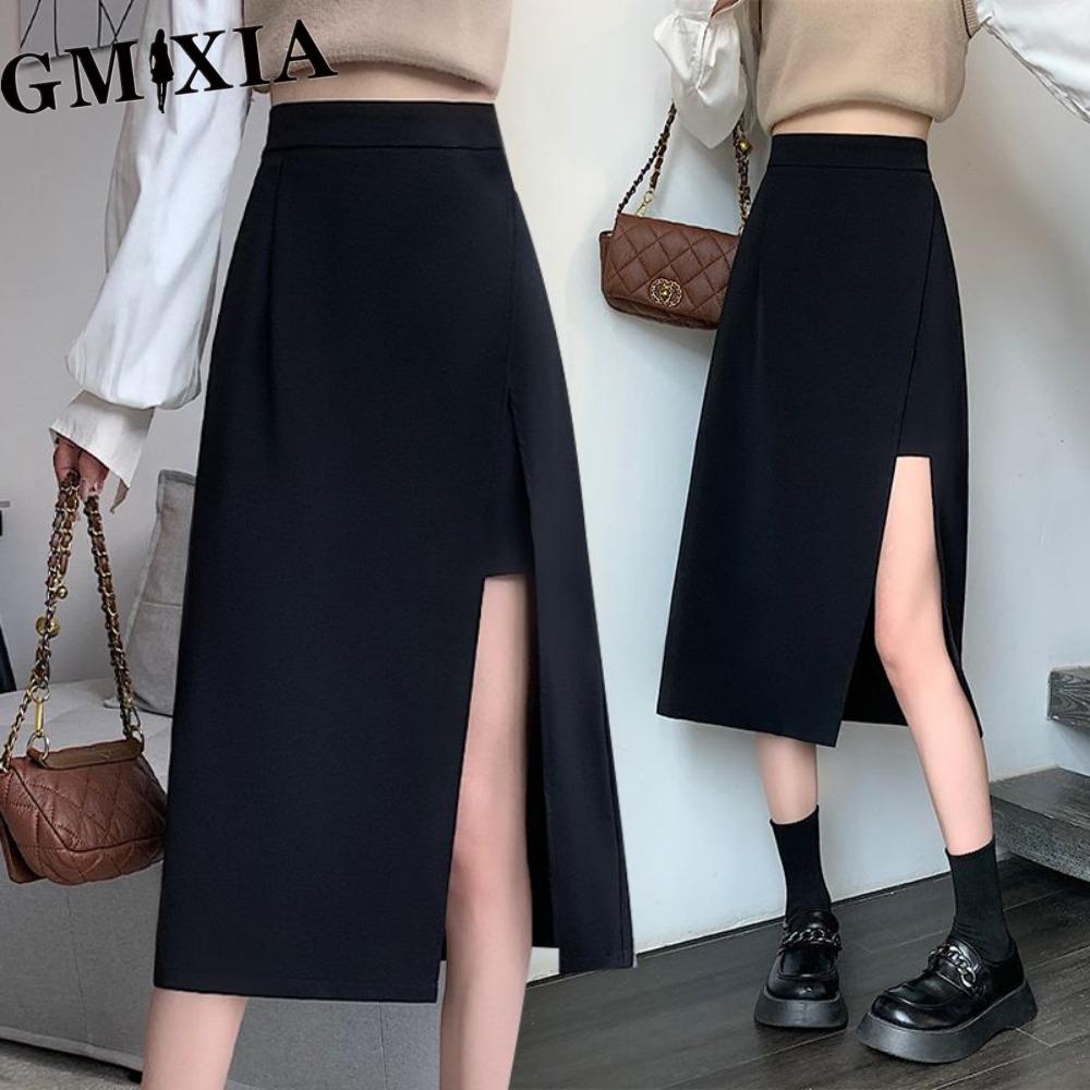 

GMXIA Women s Fashion Leisure Casual Summer Spring Skirt XXXXXL чорний