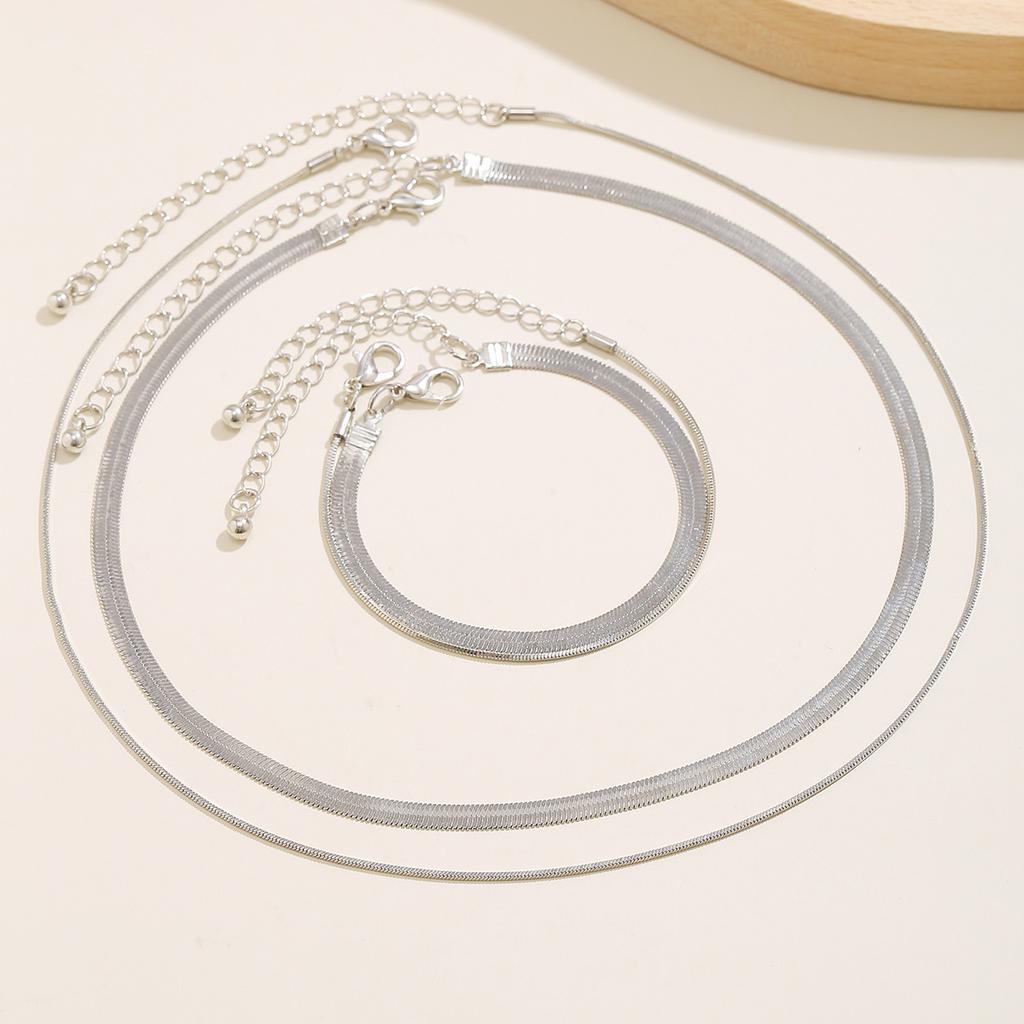Double Snake Bone Jewellery Necklaces Women Hundreds Of Fine Chain Jumper Chain Hip Hop Set Necklace Jewellery