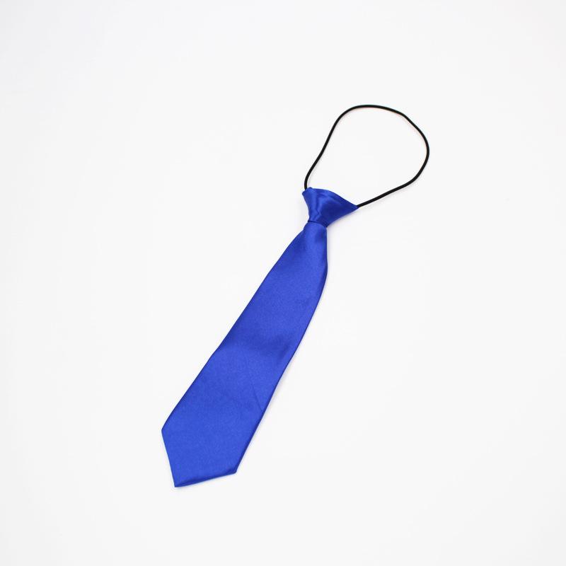 Korean Style Solid Color Elastic Tie for Kids - Trendy, Shiny, and Short