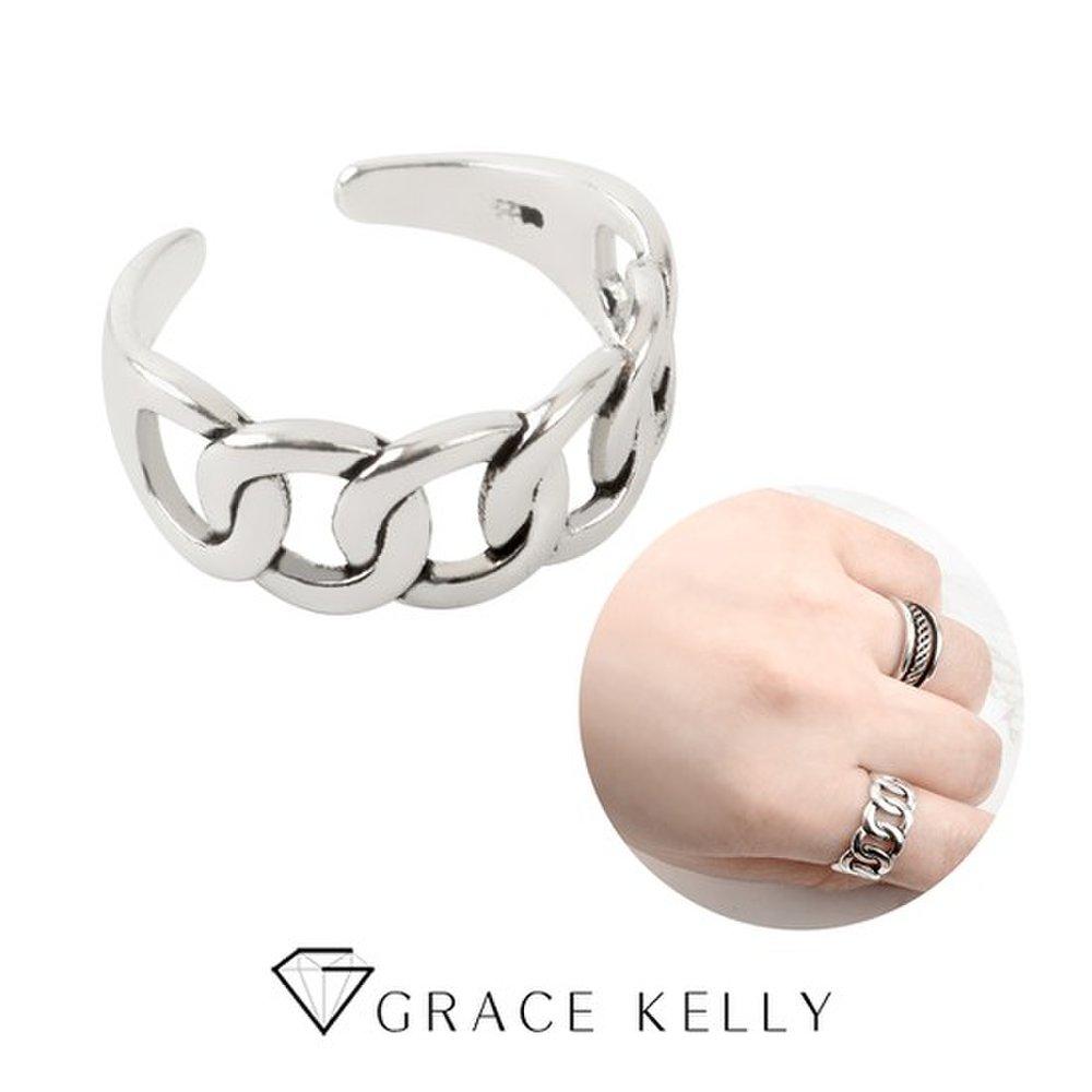 

Grace Kelly Round Chain 925 Silver Ring Rs053 No. 15 58mm