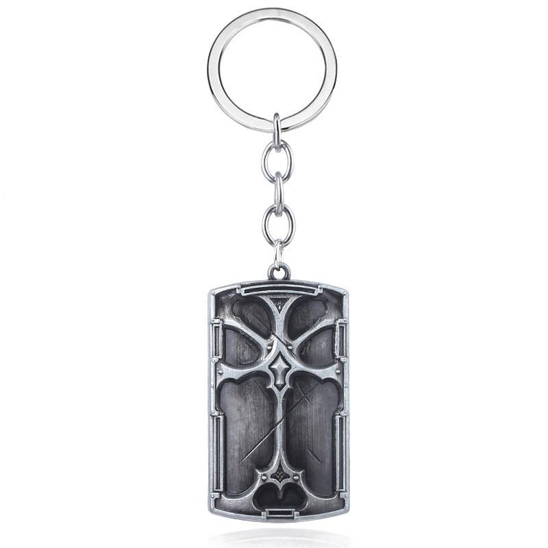 Dark Souls Shield Keychain Metal Collectible Gift For Gamers And Fans