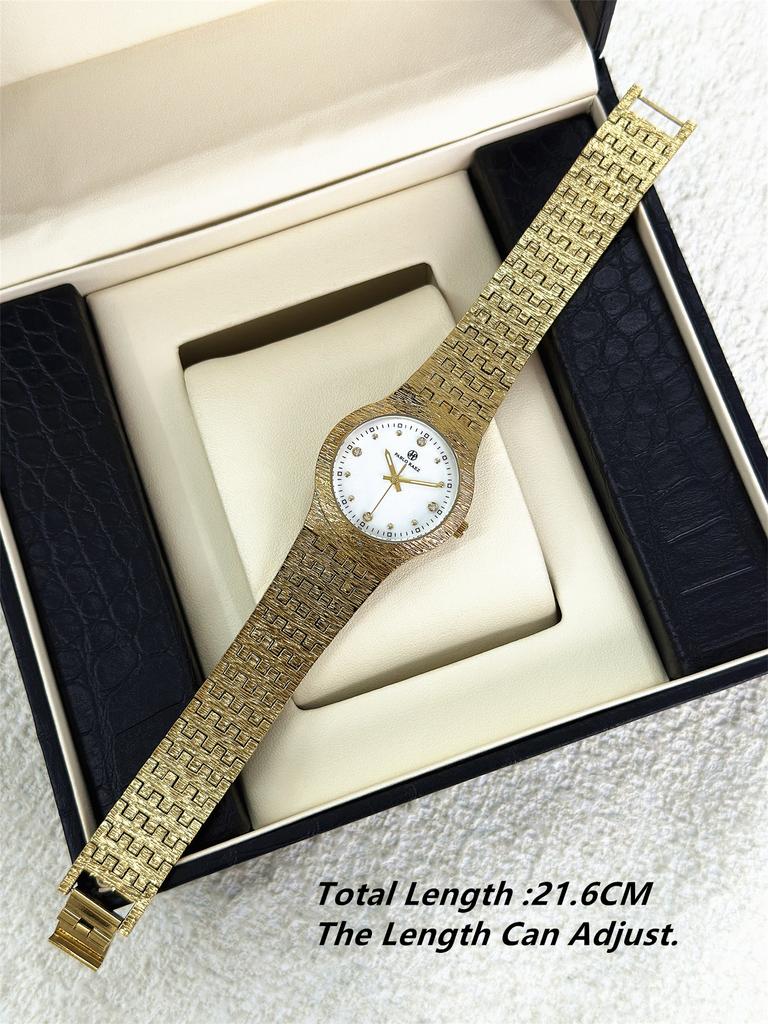 New women's gold bracelet watch business with fashionable temperament light luxury waterproof Ladies quartz chain clock watches