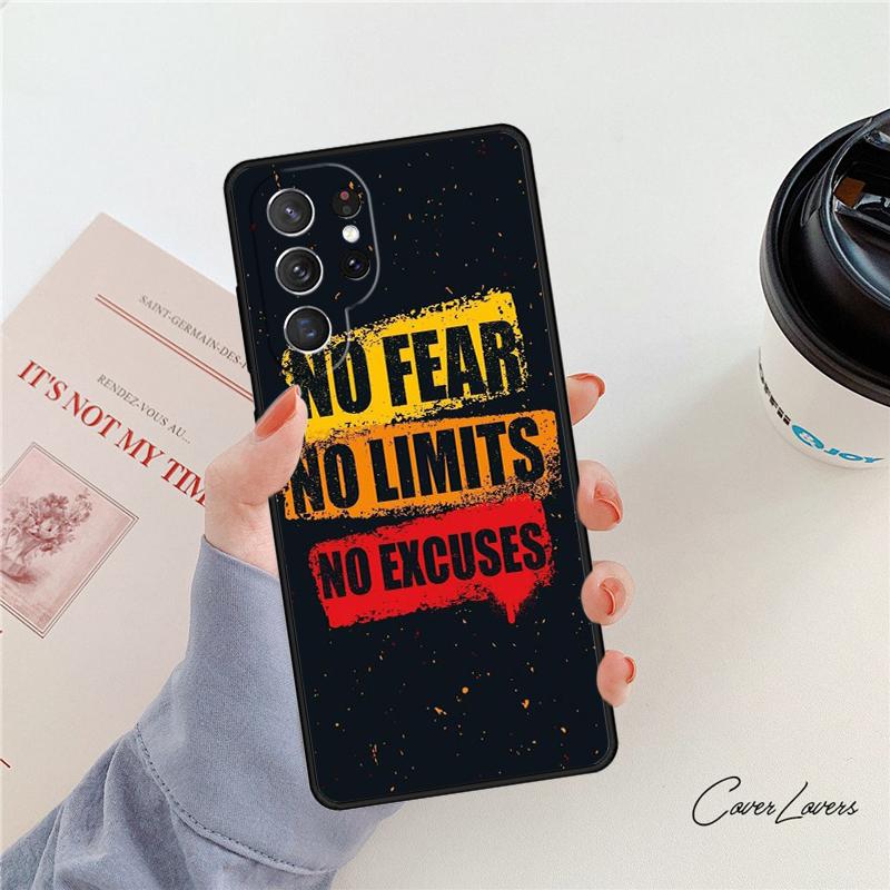 Motivierende Fitnessstudio Inspirierende Zitate Handyhülle Für Samsung Galaxy S24 S25 S23 S22 Ultra Note 10 20 Plus S20 S21 FE Hülle