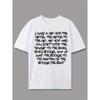 Hip-Hop Lyric Graffiti Font Print Men'S Casual T-Shirt,Summer Men'S Round Neck Short Sleeve T-Shirt, Stylish And Versatile Trendy Print Short Sleeves.