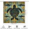 Ocean Life-Themed Bath Curtain With 3D Printed Printing Modern Decor For Bathroom Shower