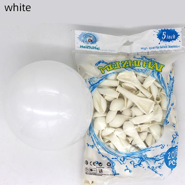 5 Inch (200pcs/bag) Matte Balloons Wedding Birthday Backdrop Latex Balloon Decoration