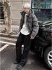 Men's Winter Cotton Jacket: American Style Hooded Coat with Stand Collar, Deconstructed Design, Trendy Cotton Padding.