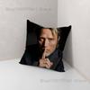 Mads Mikkelsen H-Hannibal Face Pillow Case Cartoon Anime peripheralsBedroom Sofa Decorative Cushion Cover Soft Cushion Cover