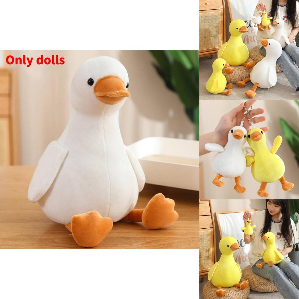 Plush Animal Toy White Duck Soft Stuffed Doll Childrens Comforter Gift