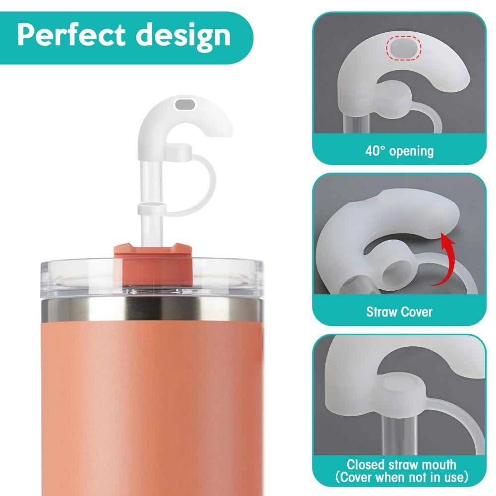 Drinking Straw Topper Accessories Anti Wrinkle Straw Covers for Stanley/Tumbler Cup