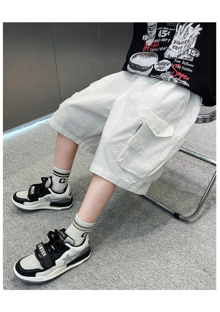 Men's Pants, Children's Summer Work Pants, 2026 New Trend, Boys' Summer Thin Shorts, Young Master's Casual Pants
