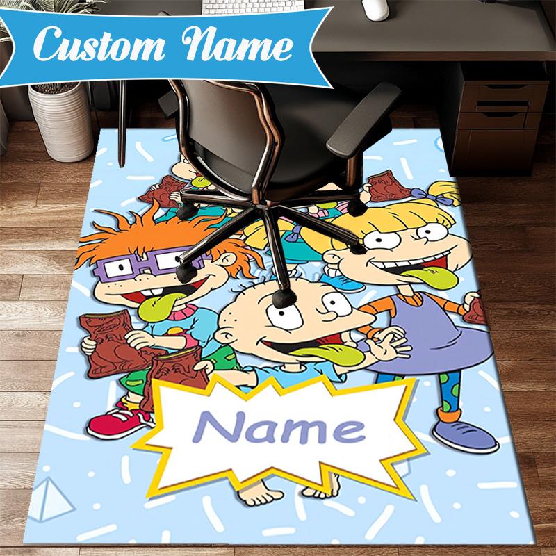 Custom Name Adventure Playroom Rug-rats Rug Game Carpet, Floor Mat for Bedroom Living Room Entryway Rug, Home Decor Idea Gift for Christmas birthday