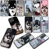 Phone Cover for Samsung Galaxy A07 A13 A12 A14 A23 A42 A50 A51 A52 A53 A70 A71 A72 A21S A04 Note 20 9 8 10 Case Husky Dog Casing