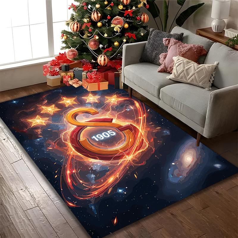 1pc Galatasaray SK Printed Chair Rug for Home Office Use, Living Room Kitchen Game Room Area Carpet