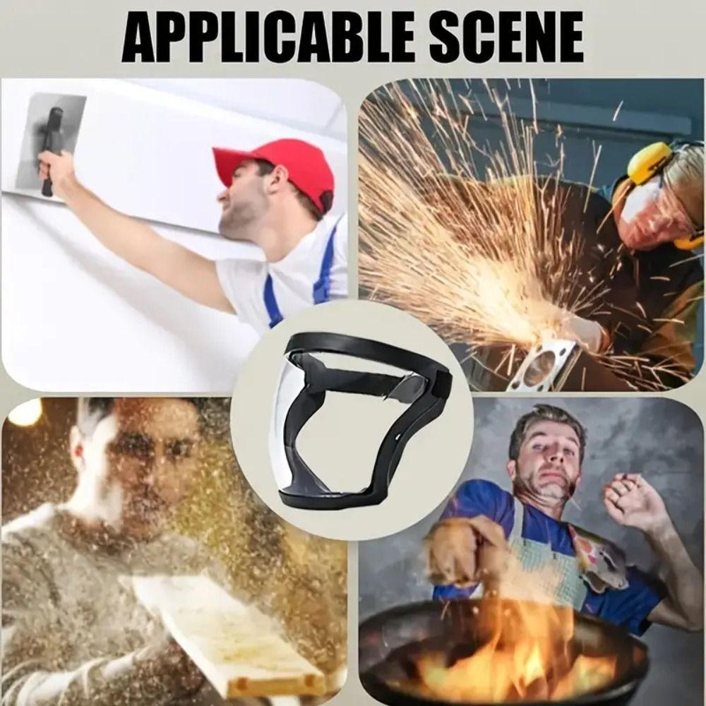 Anti-Sand Motocross Mask Full Face Space Spherical Goggles HD Protective Face Mask Anti-Splash