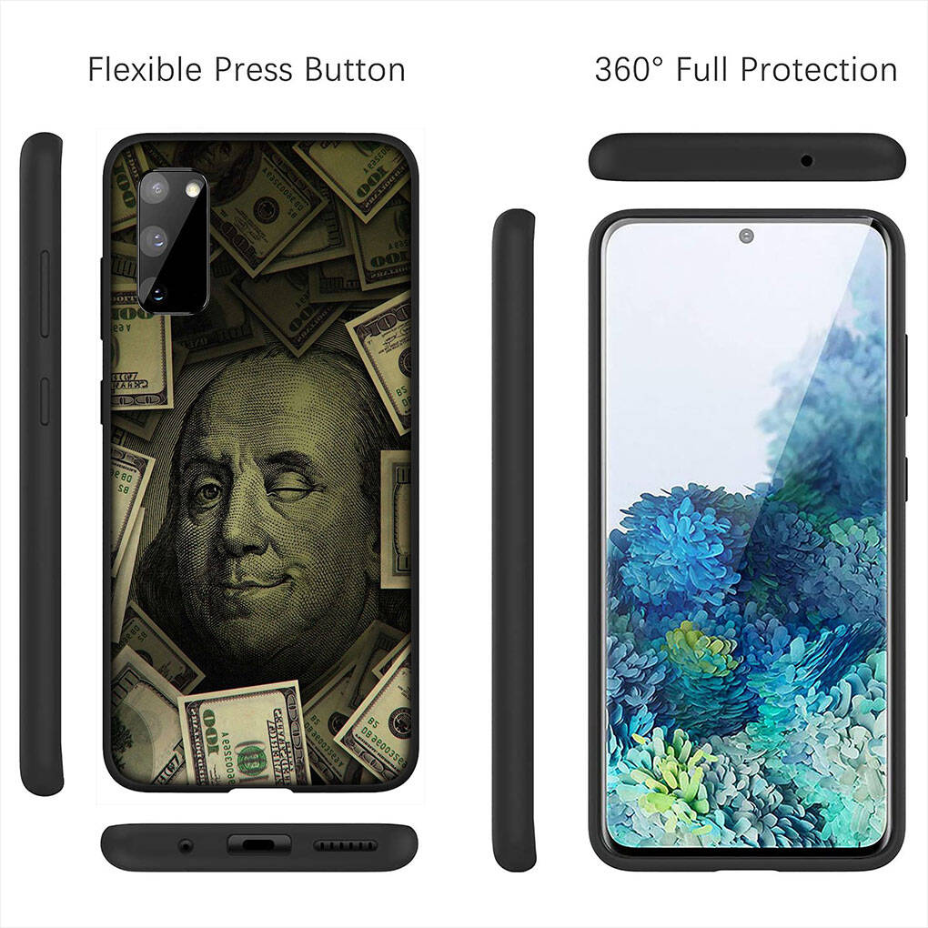 for iPhone 17 16 15 Xiaomi Poco F7 F8 X7 C85 C75 C71 M8 Redmi Note 14 13 12 11 Pro Max 14C 13C 15C A3 A4 Phone Case Money 100 Dollars Wallpaper Cover