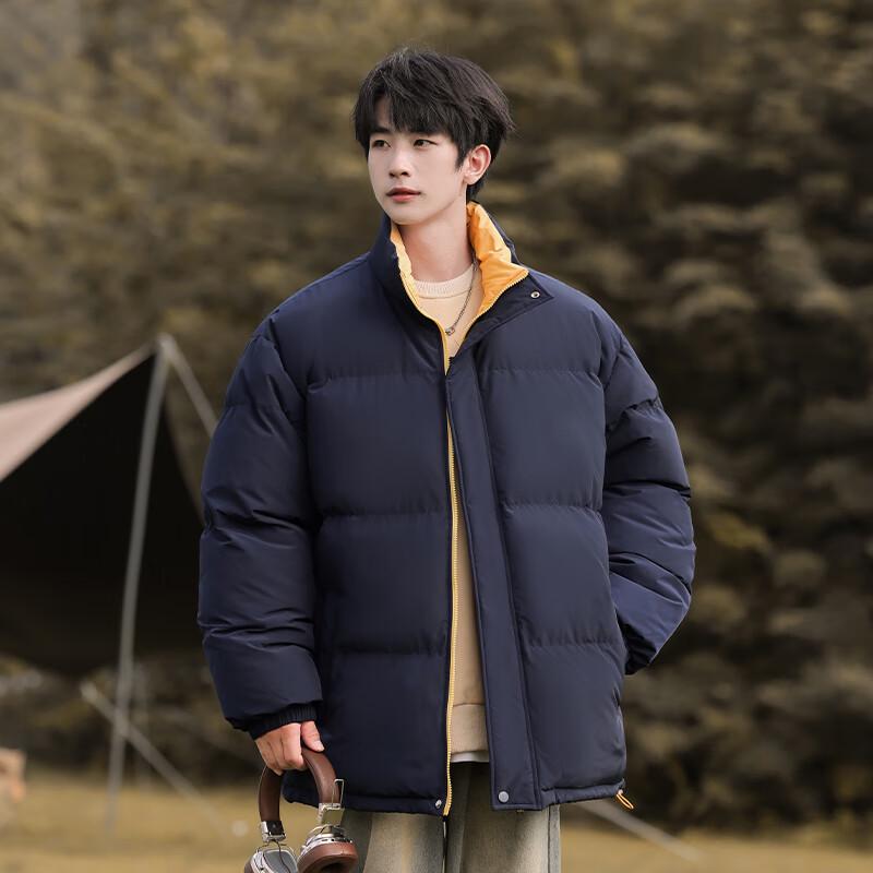 VUUG Men's American Style Loose Stand-Collar Padded Winter Jacket