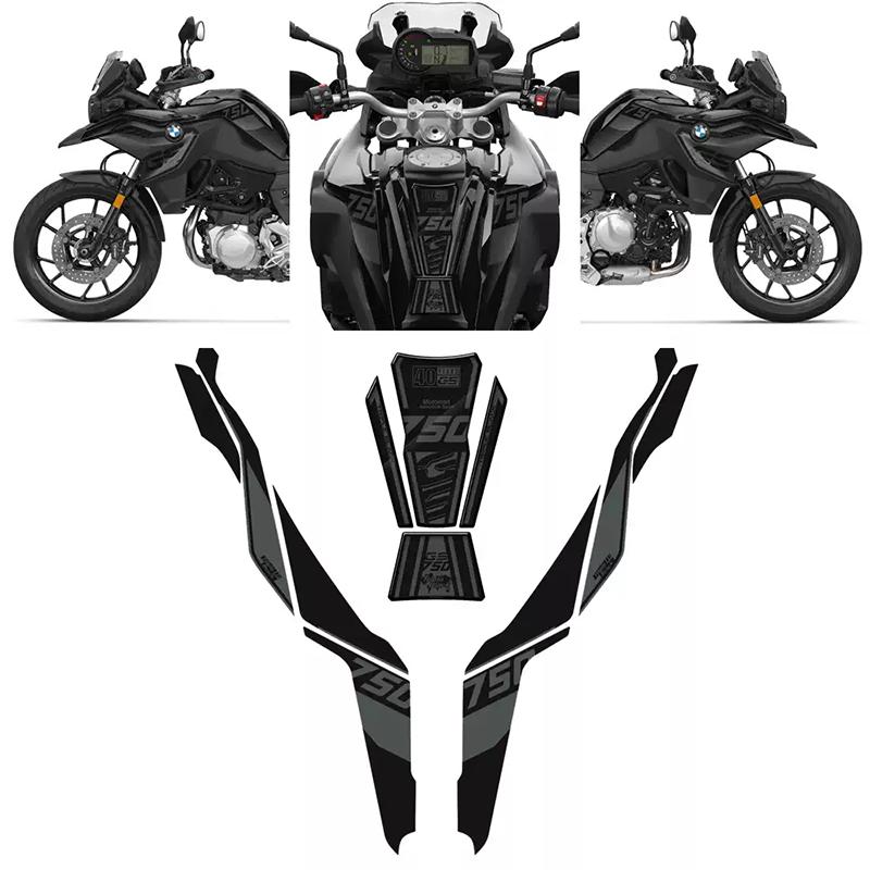 Applicable to BMW F750GS, F850GS 18-22 models. 40th Anniversary stickers, decals for fuel tank, and fishbone decals.