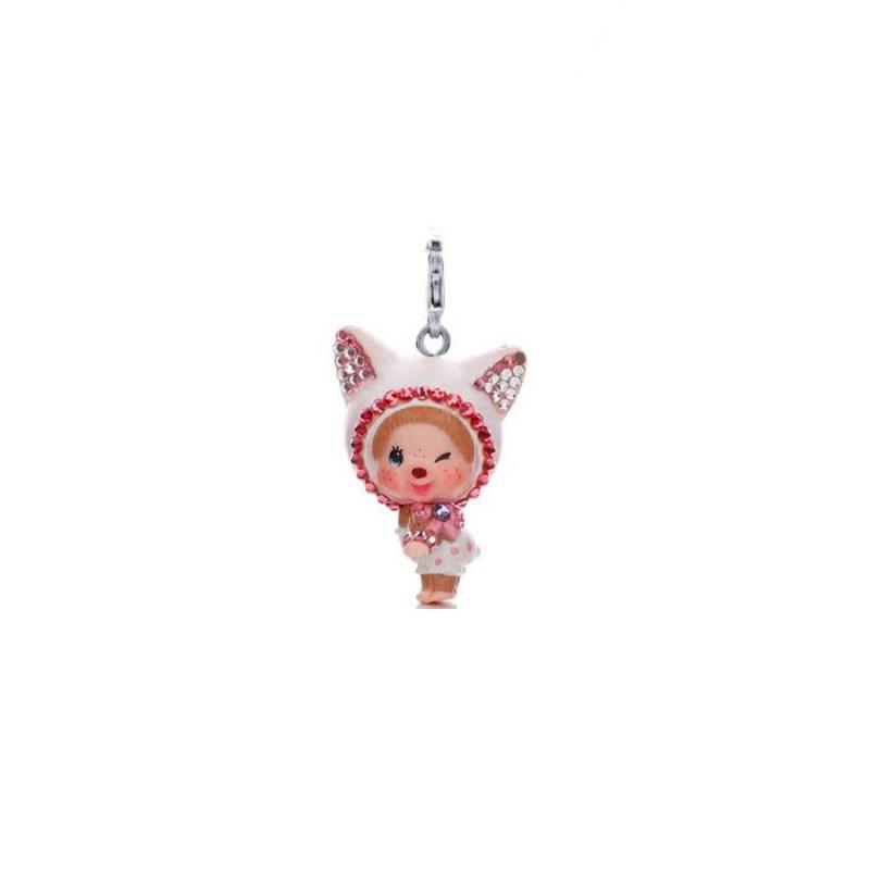 Monchhichi Doll Toys Hanging Pendant Pearl Necklaces Anime Accessiories Cute Necklace Kawaii Collarbone Chain Childrens Day Gift