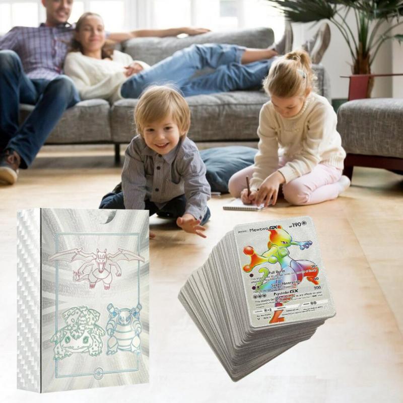 Anime Cards Set Gold Foil Cards Cartoon Game Cards