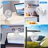 Portable Clip Fan with LED Lights Desk Fan 5 Speed Quiet Rechargeable Mini Table Fan, 360° Rotate Personal Cooling Fan for Home Office