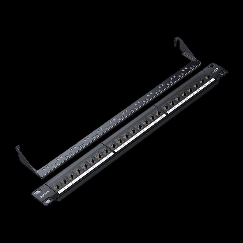 

DOREWIN CAT6 24-Port Tool-Less Pass-Through Patch Panel