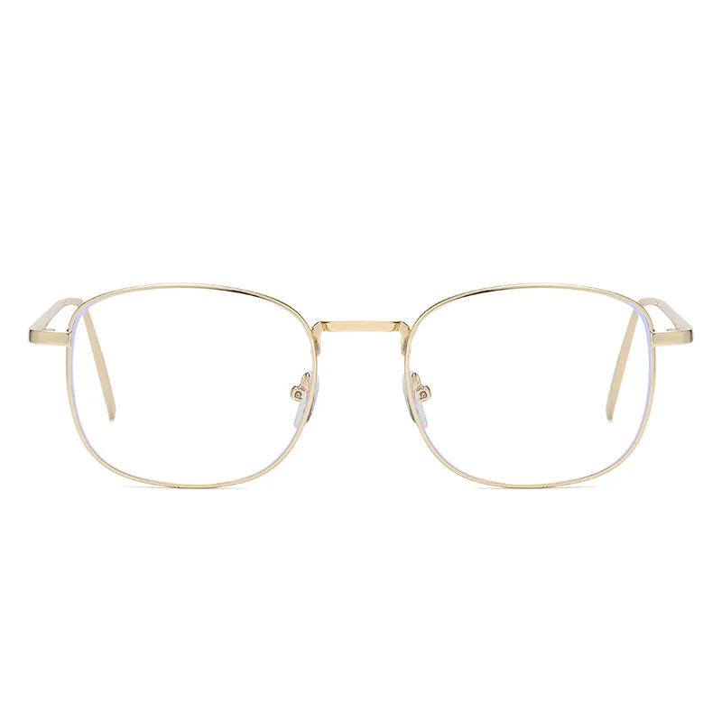 Men Women Metal Myopia Glasses Vintage Antiblue Light Eyeglasses Fashion Retro Minus Diopter Eyewear Prescription 0 -0.1 To -4.0
