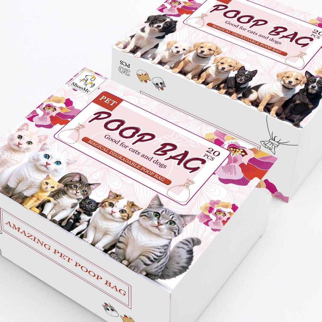 Odorless Poop Bags for Cats and Poop Disposal Pet Poop Disposal Deodorizing Odorless Thin Dogs, Bags, Puto, Bags, Bags, Bags, Biodegradable,