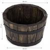 Holzblumentopf 28xH17 niedrig K. Rosenholz