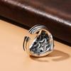 Adjustable Punk Star Ring Men Women Geometric Five Point Plated Copper Finger Vintage Edgy Style