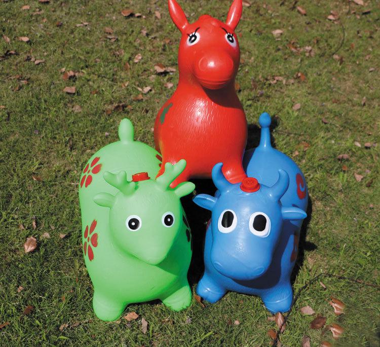 Extra velký tlustý nafukovací hudební skákací kůň pro děti - Provedení proti výbuchu