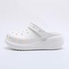 Plain board puffs EVA hole shoes for women's summer new thick-soled heightening non-slip beach cool slippers for women
