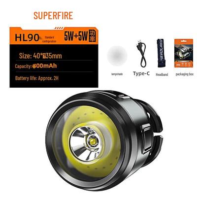HL90 10W LED Rechargeable Headlamp
