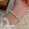 Bracelet Perle Irregulière Forme Spéciale Française Bracelet Femmes Niche Luxe Léger Exquis Doré Demi-Bracelet Bracelet Accessoires