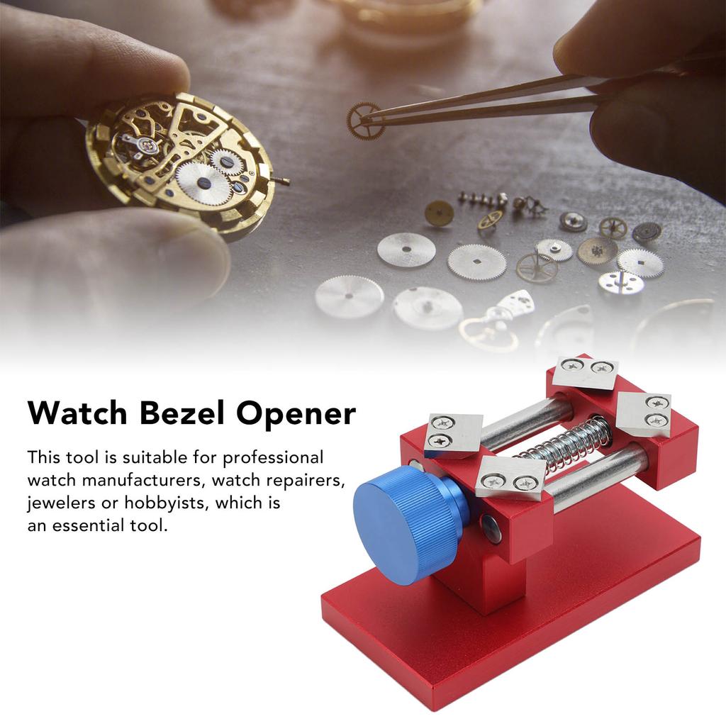 Watch Bezel Remover Tool 4 Hardened Blades Strong Compression Spring Stainless Steel Bezel Opener Watch Repair Tool
