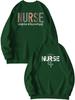 European Front & Back Print Nurse Inspire Love Heal Women's Versatile Hoodie